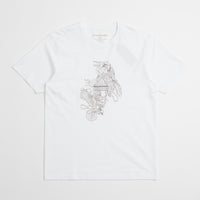 Maharishi Crow & Heron Miltype T-Shirt in White thumbnail