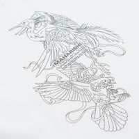 Maharishi Crow & Heron Miltype T-Shirt in White thumbnail