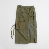 Maharishi M42 Hakama Cropped Track Pants in Olive thumbnail