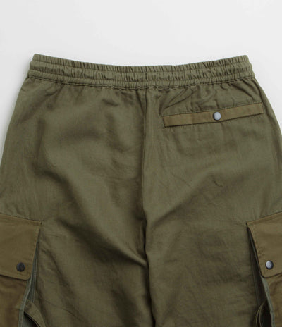 Maharishi M42 Hakama Cropped Track Pants in Olive