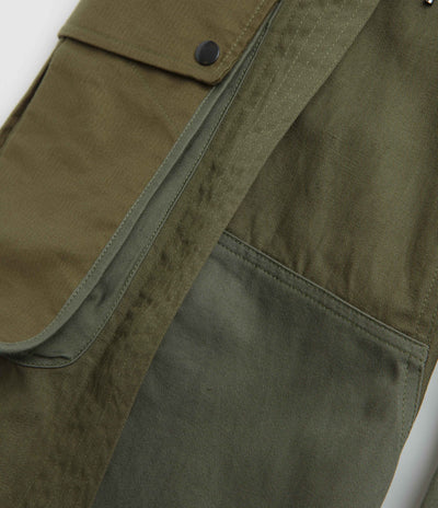 Maharishi M42 Hakama Cropped Track Pants in Olive