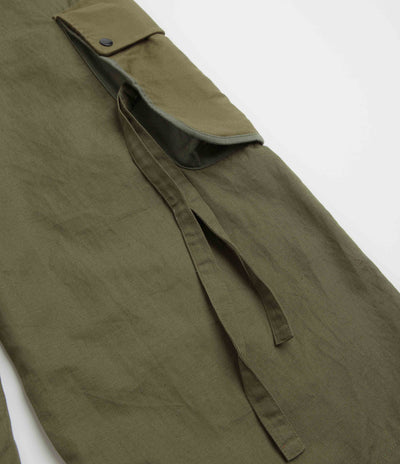 Maharishi M42 Hakama Cropped Track Pants in Olive