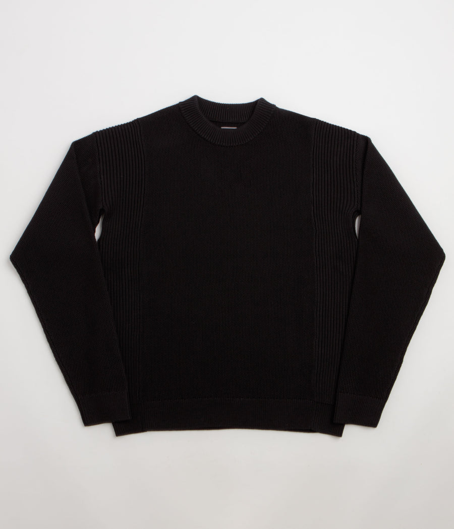 Maharishi Maharishi Knitted Crewneck Sweatshirt - Black