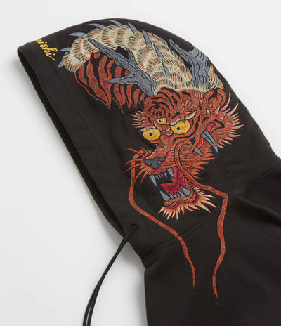 Maharishi Tiger Dragon Hoodie in Black