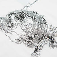 Maharishi Tiger Dragon T-Shirt in White thumbnail