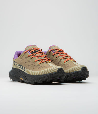 Merrell Agility Peak 5 Shoes - Khaki / Dewberry