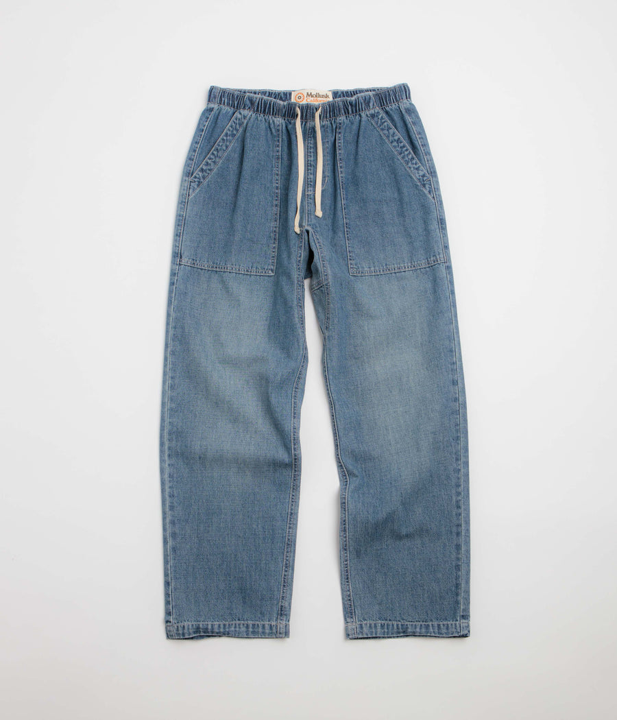 Mollusk Drawstring Salvador Pants - Vintage Indigo Denim