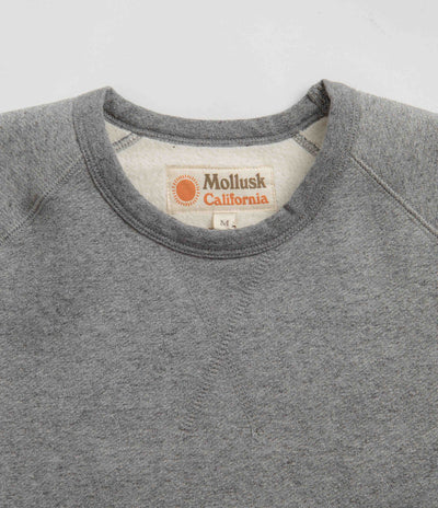 Mollusk Heavy Terry Crewneck Sweatshirt - Heather Grey