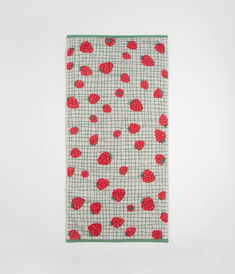 Mollusk Strawberry Towel in Strawberry