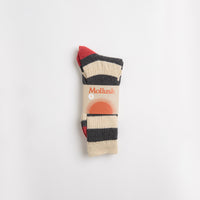 Mollusk Stripe Utility Socks - Charcoal Stripe thumbnail