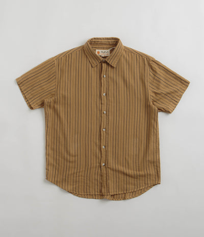 Mollusk Summer Shirt - Tan Earth Stripe