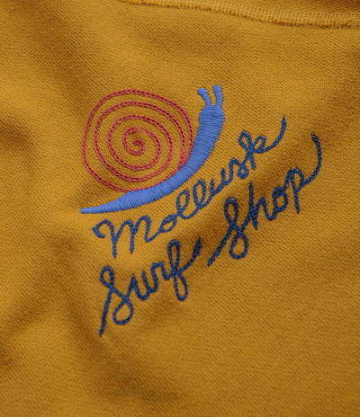 Mollusk Womens Snail Crewneck Sweatshirt - Mustard