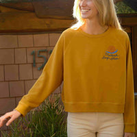 Mollusk Womens Snail Crewneck Sweatshirt - Mustard thumbnail