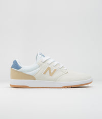 New Balance Numeric 425 Shoes in Sea Salt and White