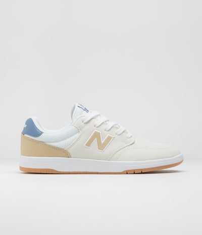 New Balance Numeric 425 Shoes in Sea Salt and White