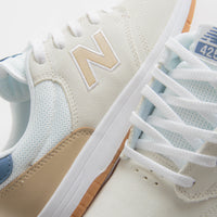 New Balance Numeric 425 Shoes in Sea Salt and White thumbnail