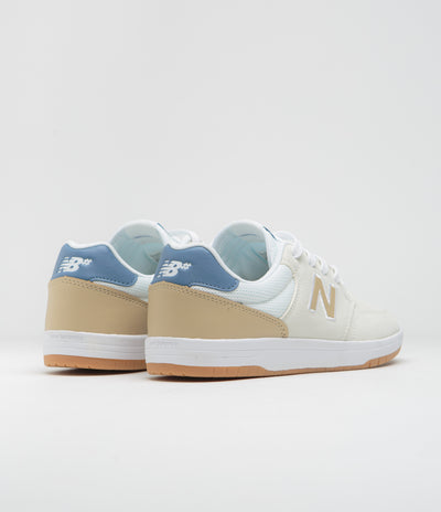 New Balance Numeric 425 Shoes in Sea Salt and White