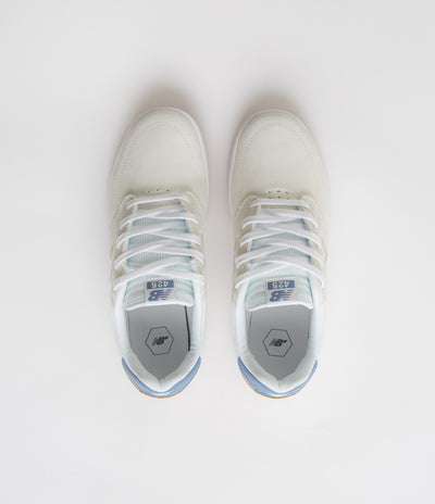 New Balance Numeric 425 Shoes in Sea Salt and White