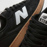 New Balance Numeric 440 Shoes - Black / Gum / White thumbnail