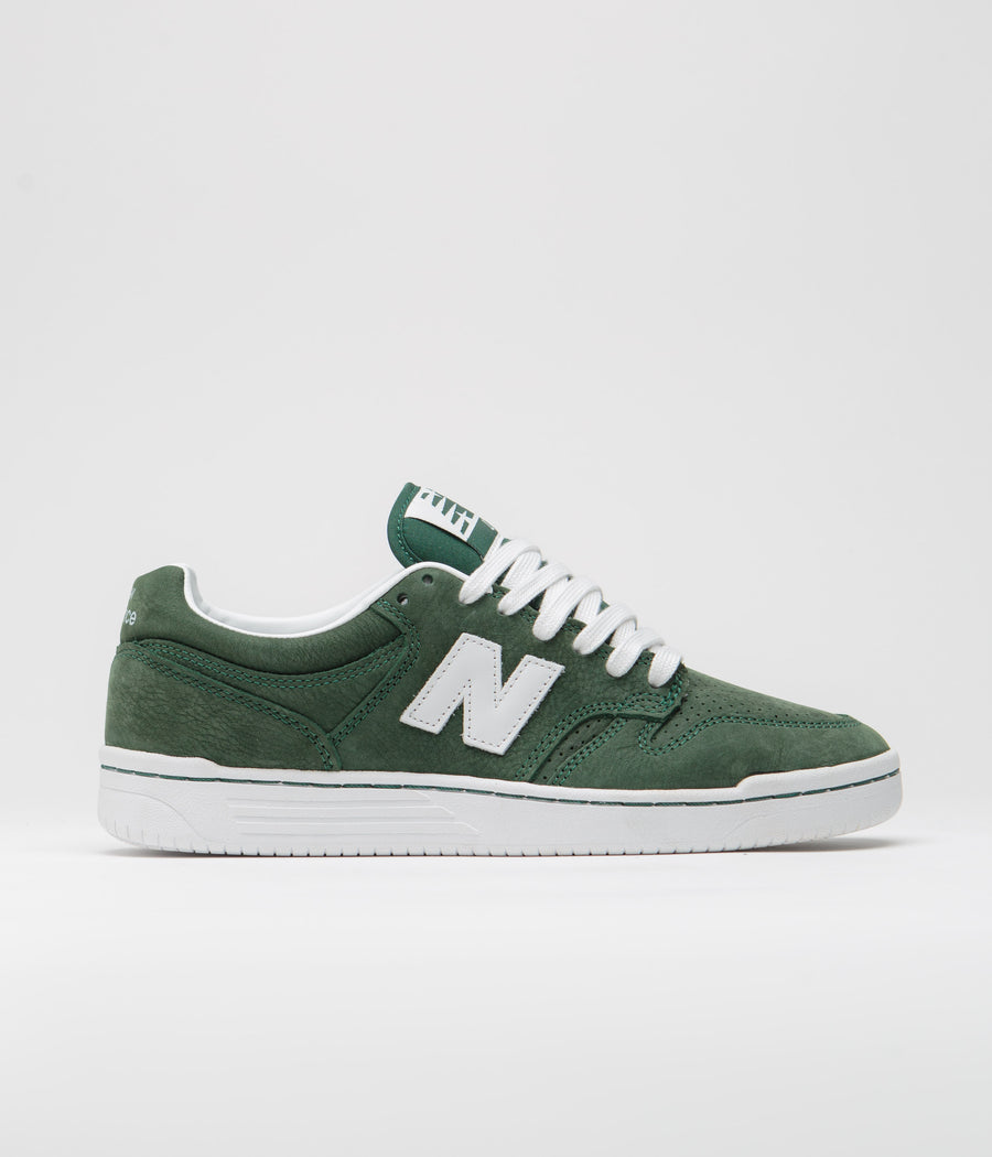 New Balance Numeric 480 Shoes - Forest Green / White