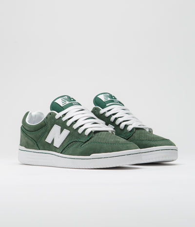 New Balance Numeric 480 Shoes - Forest Green / White