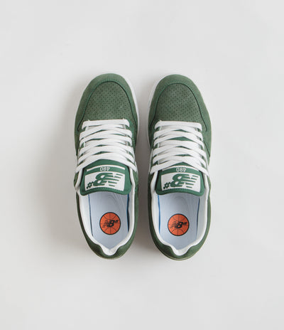 New Balance Numeric 480 Shoes - Forest Green / White