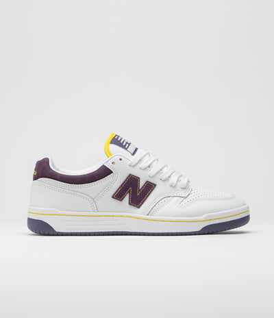 New Balance Numeric 480 Shoes - White / Purple