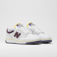 New Balance Numeric 480 Shoes - White / Purple thumbnail