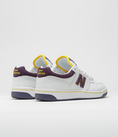 New Balance Numeric 480 Shoes - White / Purple