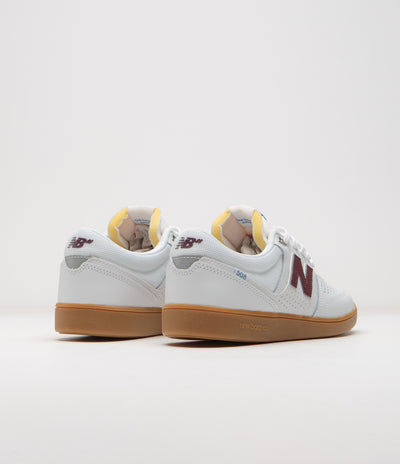 New Balance Numeric 508 Brandon Westgate Shoes - White / Gum / Red