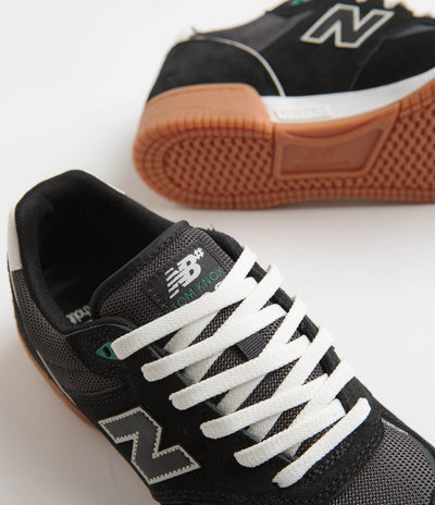 New Balance Numeric 600 Tom Knox Shoes - Black / Gum