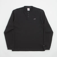New Balance Numeric Henley Long Sleeve T-Shirt - Black thumbnail