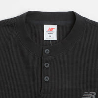 New Balance Numeric Henley Long Sleeve T-Shirt - Black thumbnail