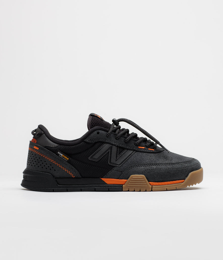 New Balance Numeric x flatspot 440 V2 Trail Shoes - Black / Safety Orange