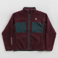 Nike ACG Arctic Wolf Full Zip Fleece - Night Maroon / Deep Jungle / Summit White thumbnail