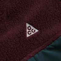 Nike ACG Arctic Wolf Full Zip Fleece - Night Maroon / Deep Jungle / Summit White thumbnail