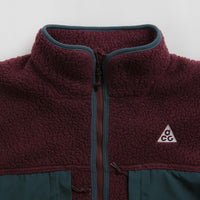 Nike ACG Arctic Wolf Full Zip Fleece - Night Maroon / Deep Jungle / Summit White thumbnail