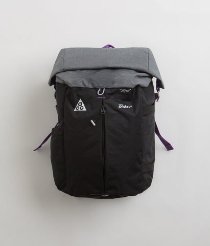 ACG AYŞEN ロールトップリュック 黒/グレー/紫 NIKE ACG（ナイキエィシージー）の「NIKE / ACG Aysen Day Pack