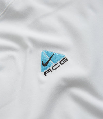Nike ACG Lungs Long Sleeve T-Shirt - Summit White / Aquarius Blue