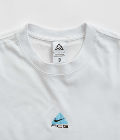 Nike ACG Lungs Long Sleeve T-Shirt - Summit White / Aquarius Blue