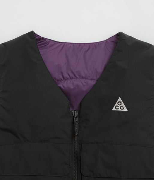 Nike ACG Skull Peak Reversible Vest - Black / Dark Raisin / Summit