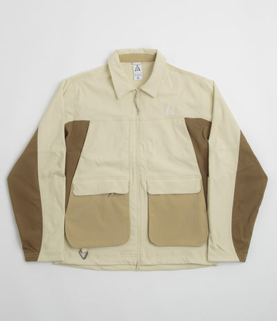 Nike ACG Smith Summit Jacket in Light Khaki and Parachute Beige / Summit White