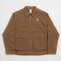 Nike ACG Smith Summit Jacket in Mosswood Brown and Light Khaki / Summit White thumbnail