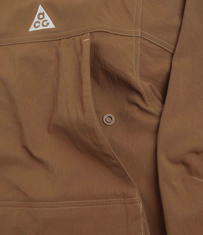 Nike ACG Smith Summit Jacket in Mosswood Brown and Light Khaki / Summit White