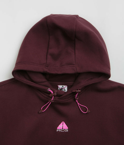 nike acg hoodie burgundy