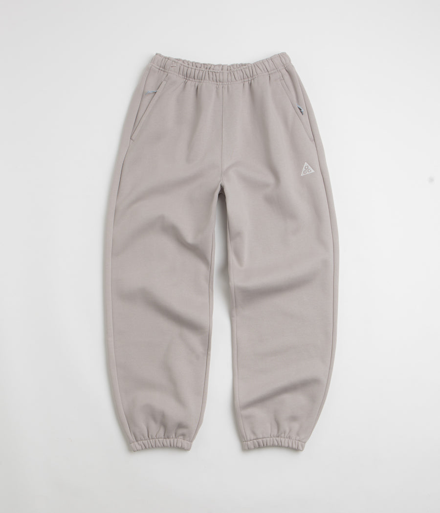 Nike ACG Tuff Fleece Triangle Pants in College Grey and Summit White