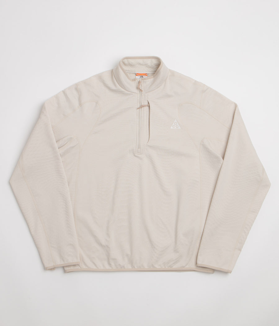 Nike ACG Wolf Grid 1/2 Zip Sweatshirt - Light Orewood Brown / Cream II / Summit White