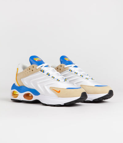 Nike Air Max TW SE Shoes in Summit White and Safety Orange and Sesame