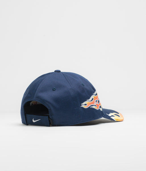 Nike Club Structured OG Flame Cap - Midnight Navy | Flatspot