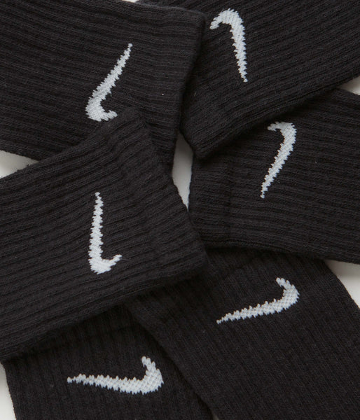 nike socks crew black